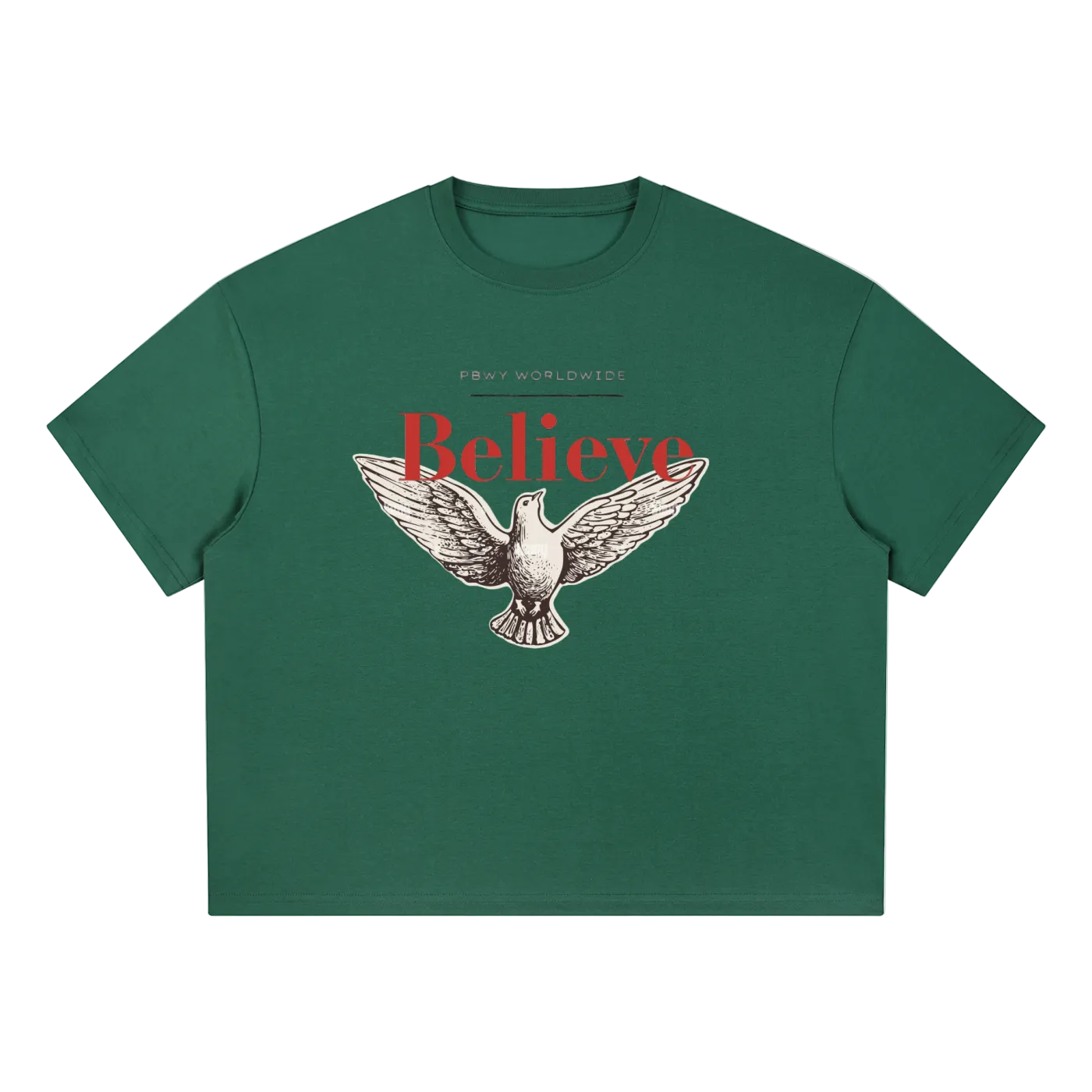 PBWY "BELIEVE” Coolmax Boxy Tee
