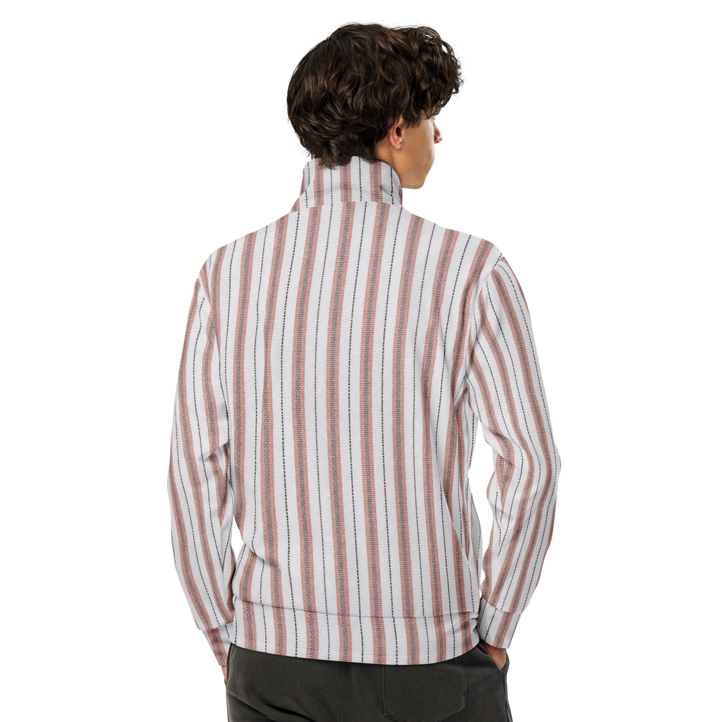 PBWY™ No Parade F.C. — Track Jacket Terracotta Pinstripe