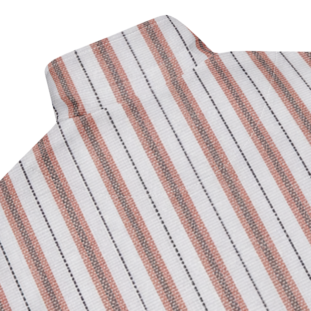 PBWY™ No Parade F.C. — Track Jacket Terracotta Pinstripe