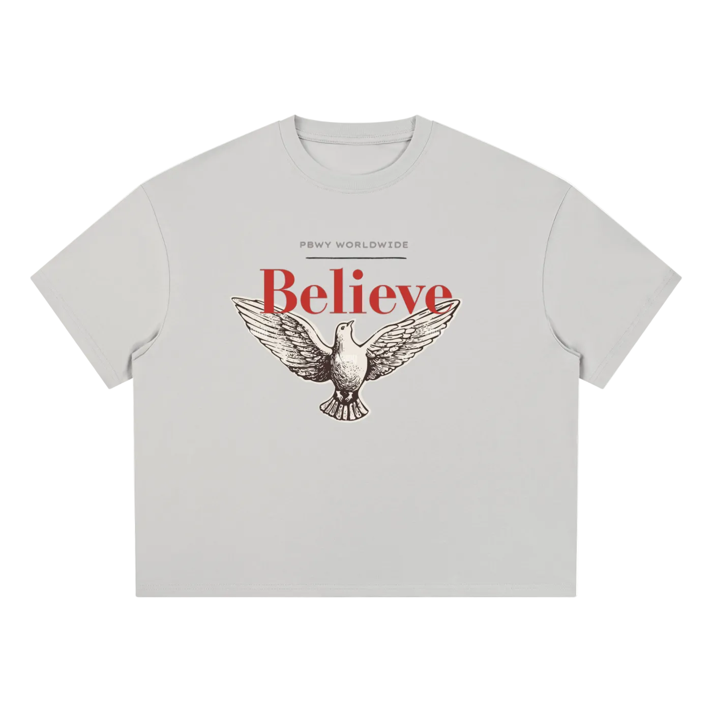 PBWY "BELIEVE” Coolmax Boxy Tee