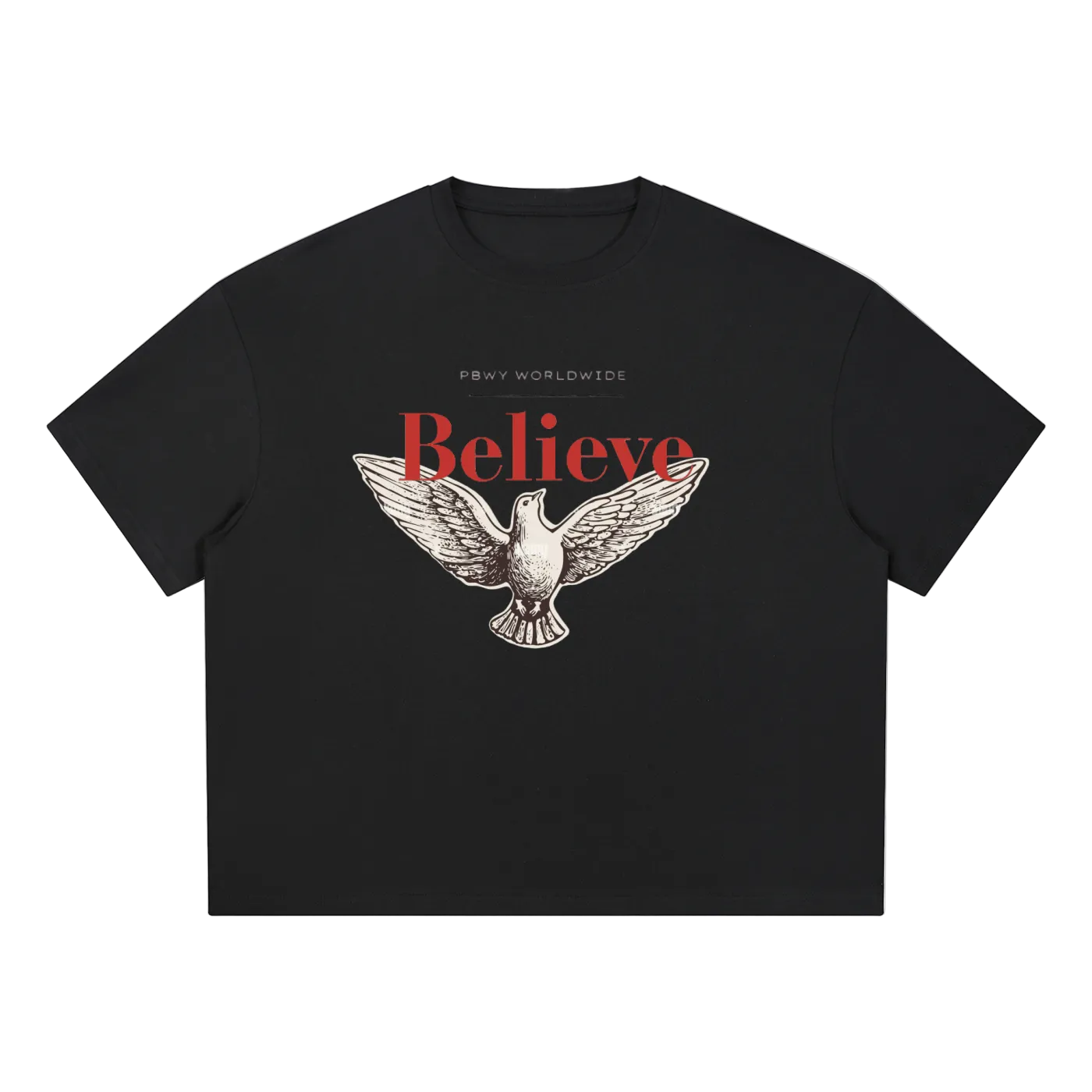 PBWY "BELIEVE” Coolmax Boxy Tee