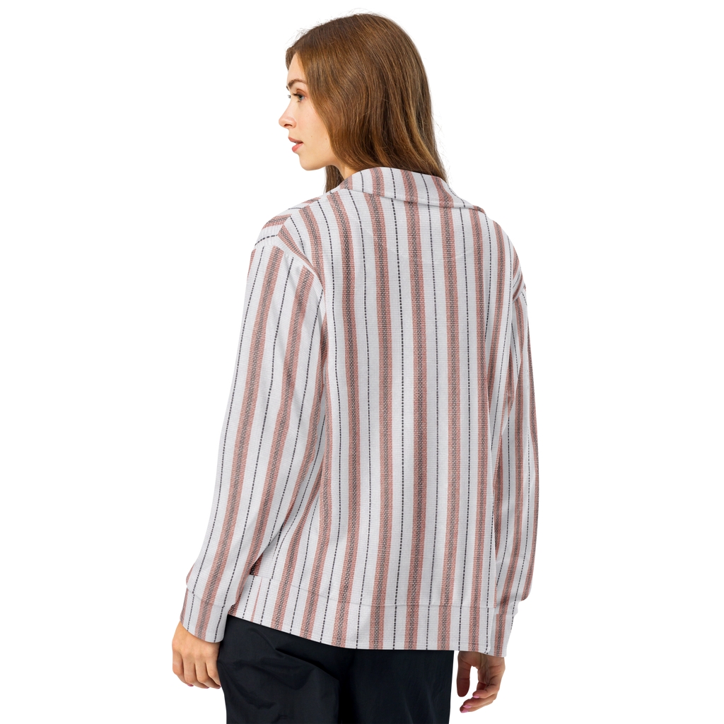 PBWY™ No Parade F.C. — Track Jacket Terracotta Pinstripe