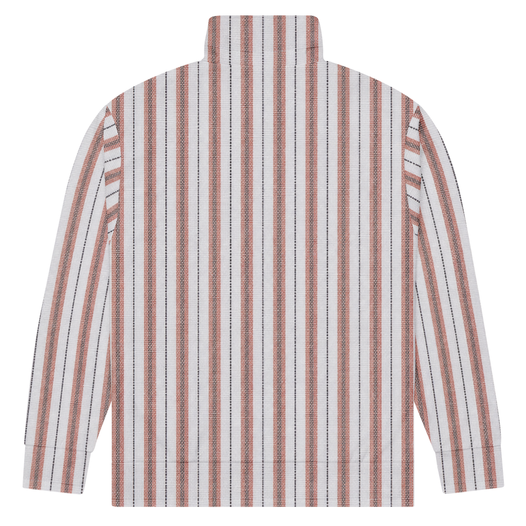 PBWY™ No Parade F.C. — Track Jacket Terracotta Pinstripe