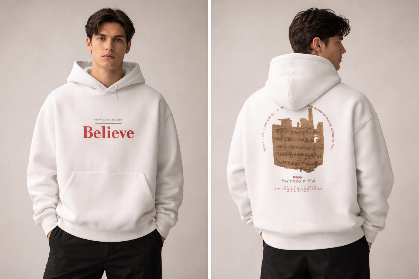 "Believe” Papyrus P9 Heavyweight Hoodie