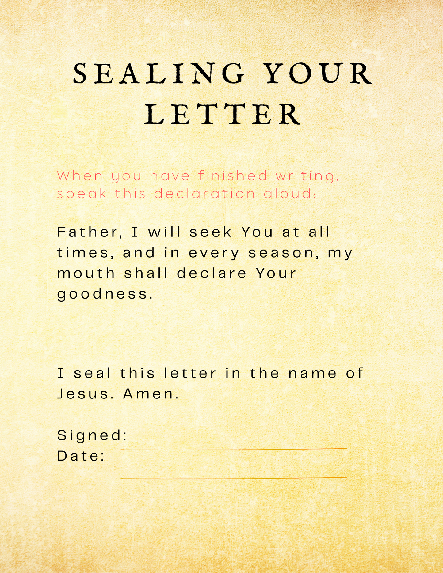 Letters to GOD: 12 Pillars of Faith, Prayer Journal