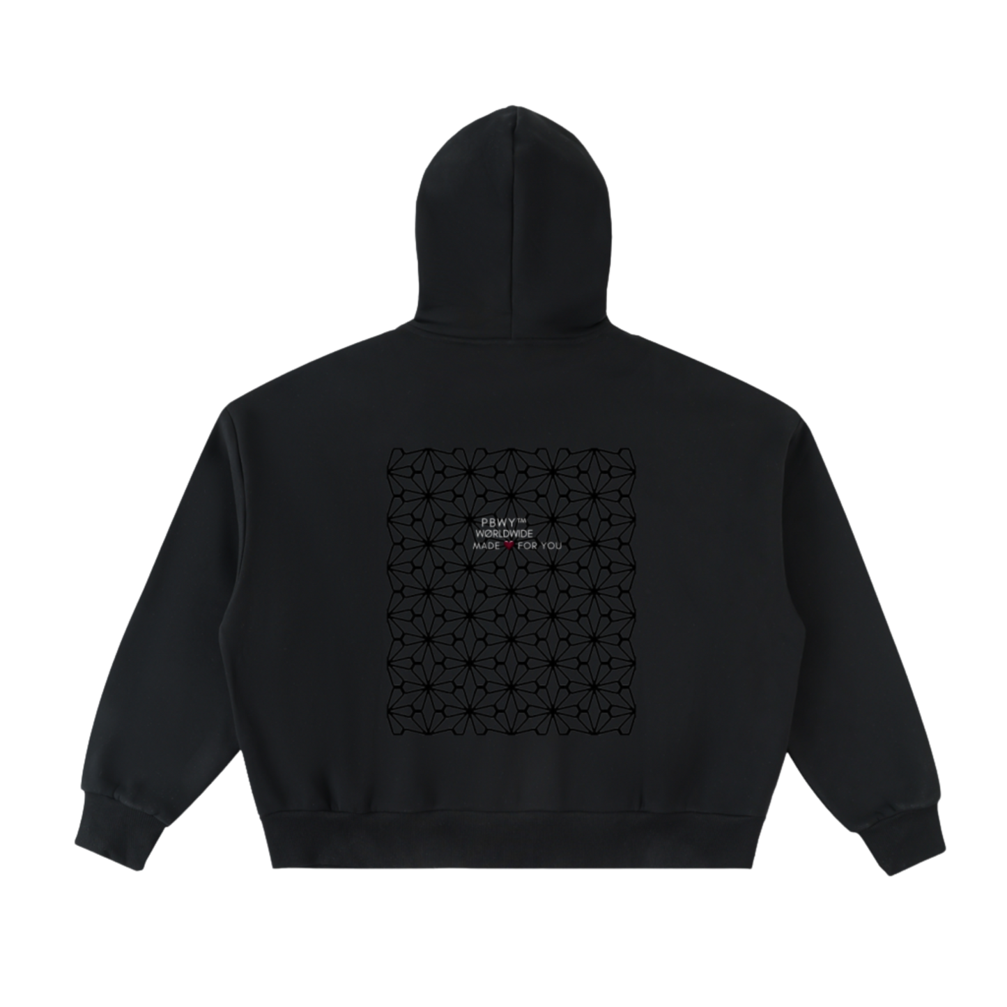 "Man of Ya” — Fleeced Full-Zip Boxy Hoodie