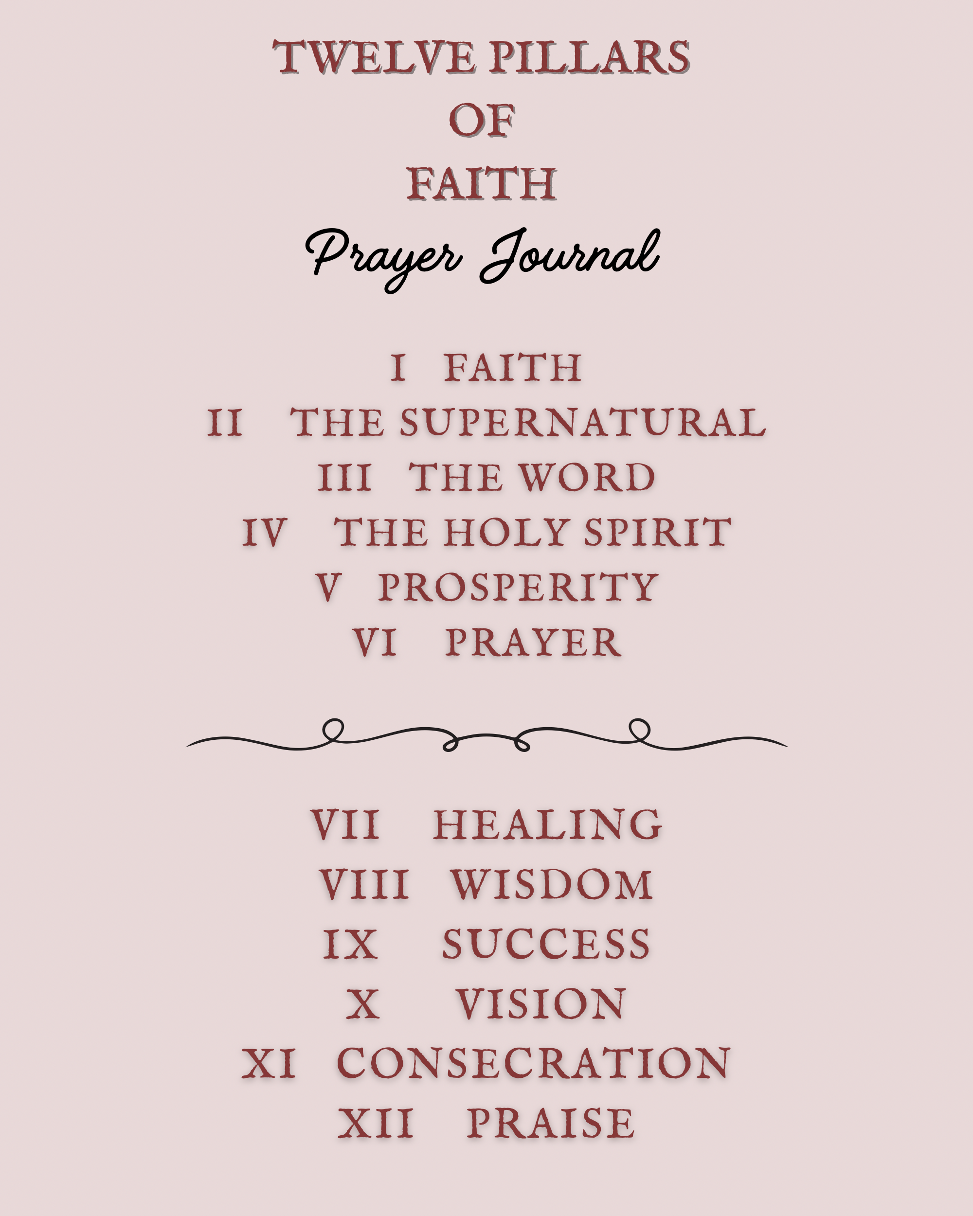 Letters to GOD: 12 Pillars of Faith, Prayer Journal
