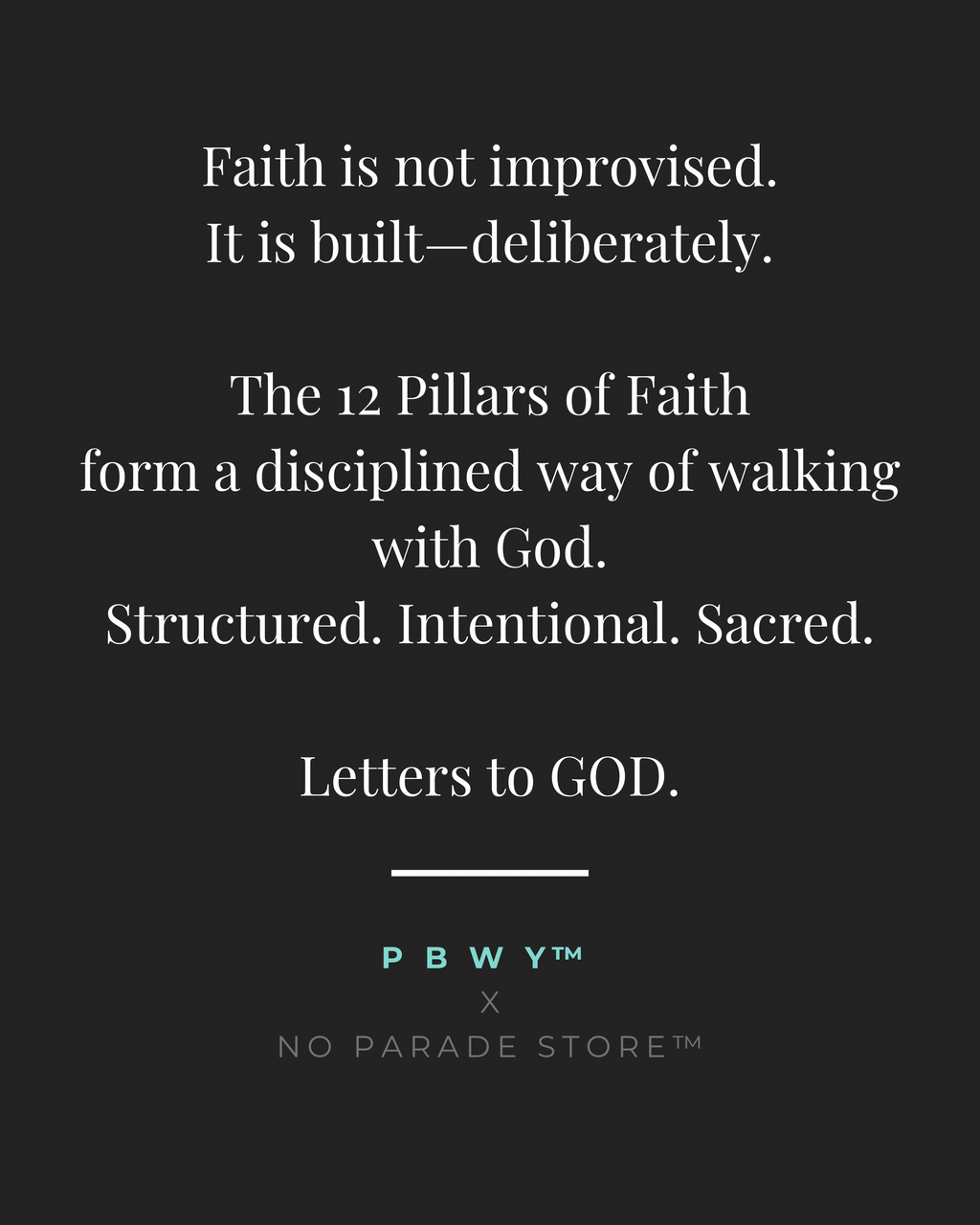 Letters to GOD: 12 Pillars of Faith, Prayer Journal