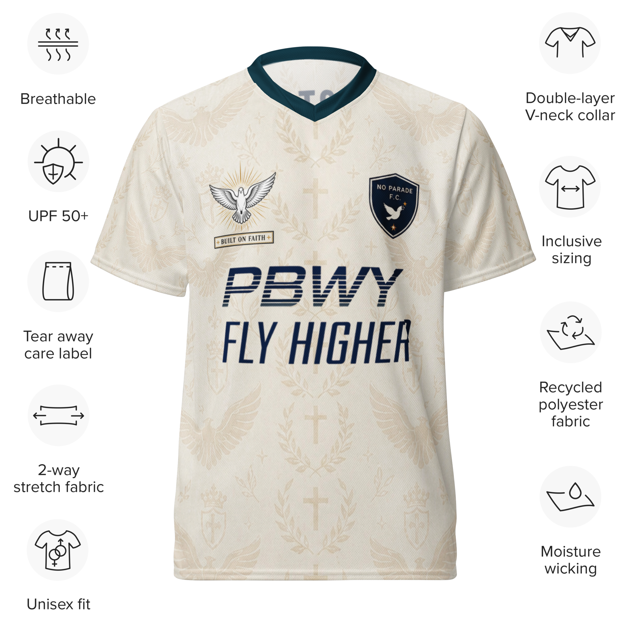 PBWY "Ivory Monaco” No Parade F.C. Jersey