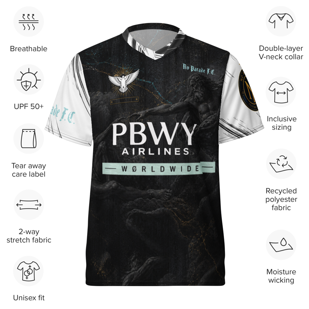 PBWY No Parade F.C. Jersey — Creation Edition Dark