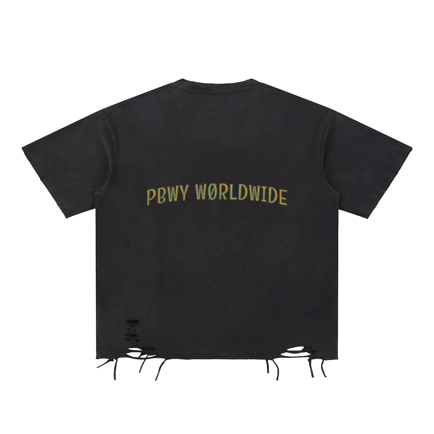 Snow Washed Raw-Hem T-Shirt