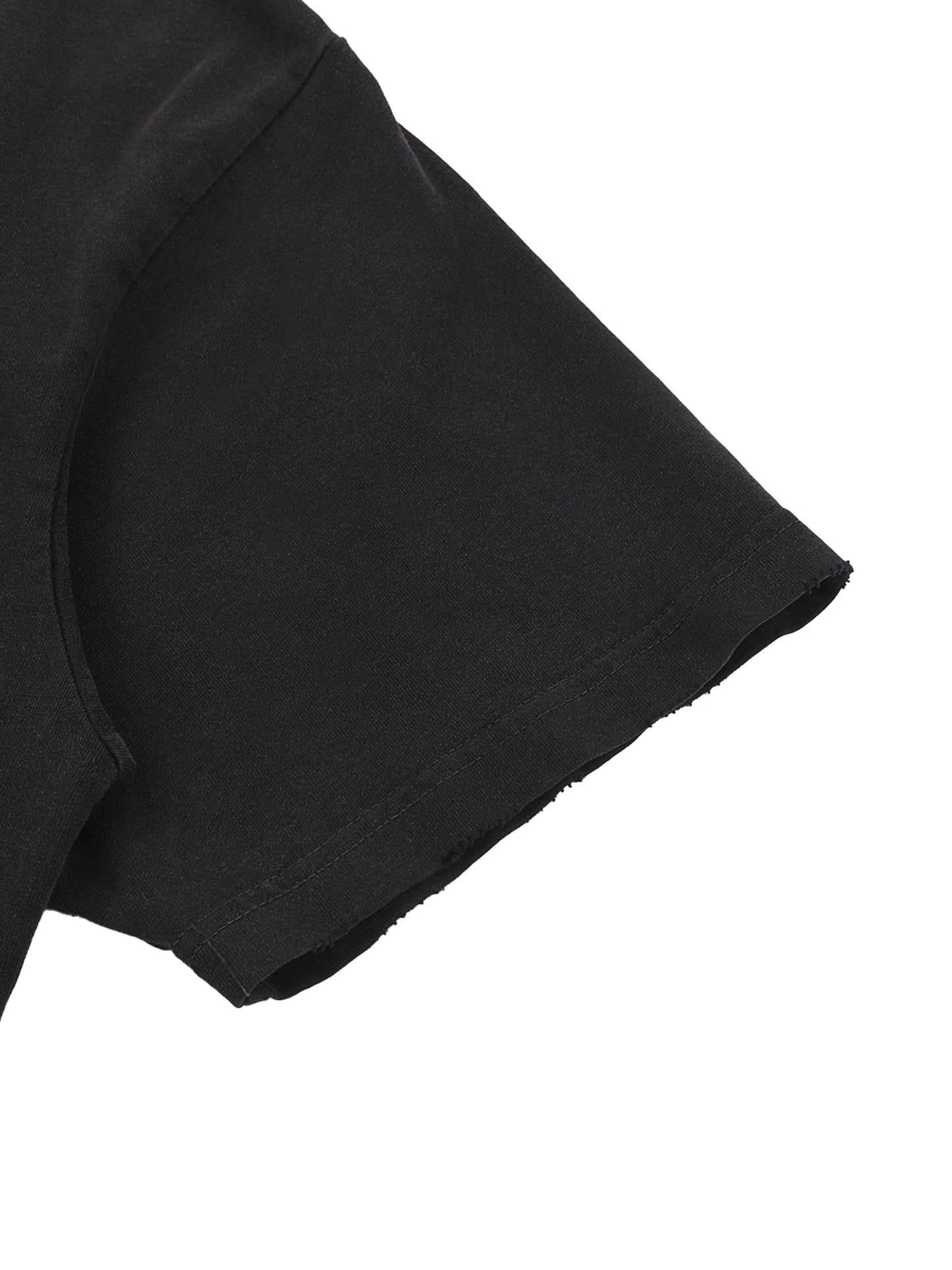 Snow Washed Raw-Hem T-Shirt